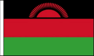 Malawi Hand Waving Flags